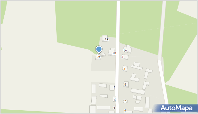 Jelonek, Jelonek, 2c, mapa Jelonek