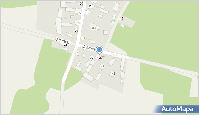 Jelonek, Jelonek, 41a, mapa Jelonek