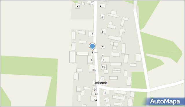 Jelonek, Jelonek, 6, mapa Jelonek