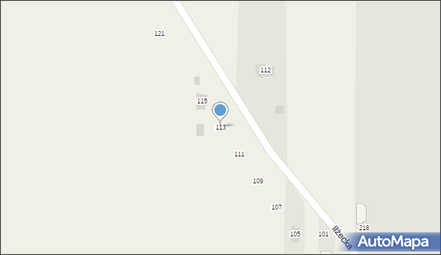 Jelonek, Jelonek, 113, mapa Jelonek