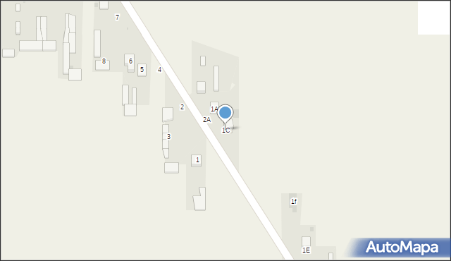 Jelonek, Jelonek, 1C, mapa Jelonek