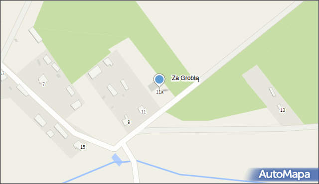 Jelonka, Jelonka, 11a, mapa Jelonka