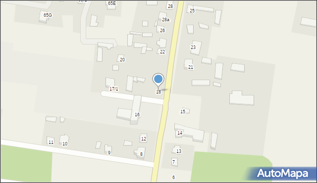 Jelonki, Jelonki, 18, mapa Jelonki