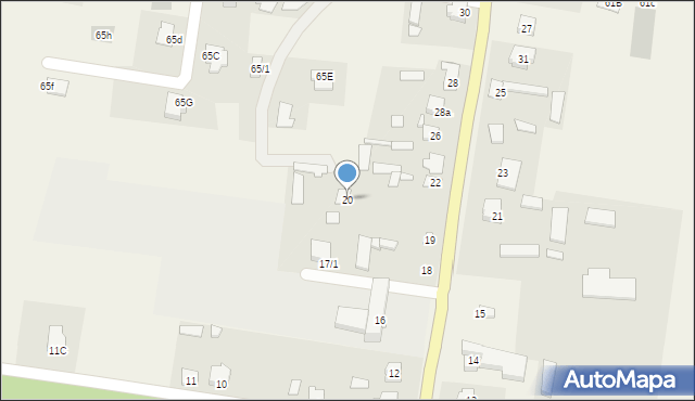 Jelonki, Jelonki, 20, mapa Jelonki