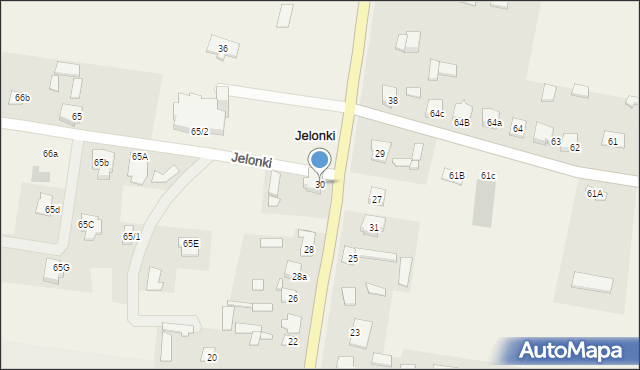 Jelonki, Jelonki, 30, mapa Jelonki