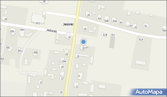 Jelonki, Jelonki, 31, mapa Jelonki