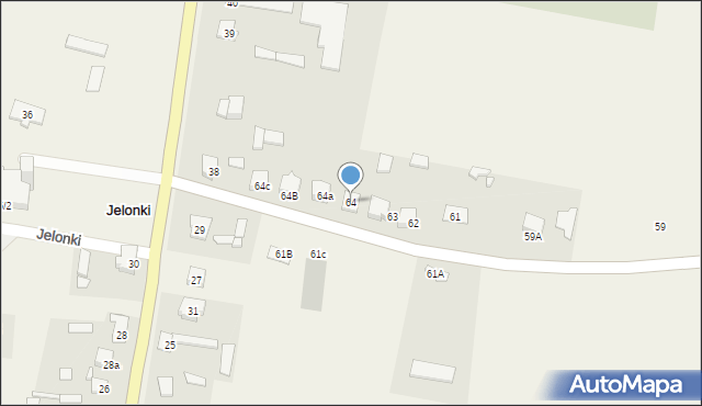 Jelonki, Jelonki, 64, mapa Jelonki