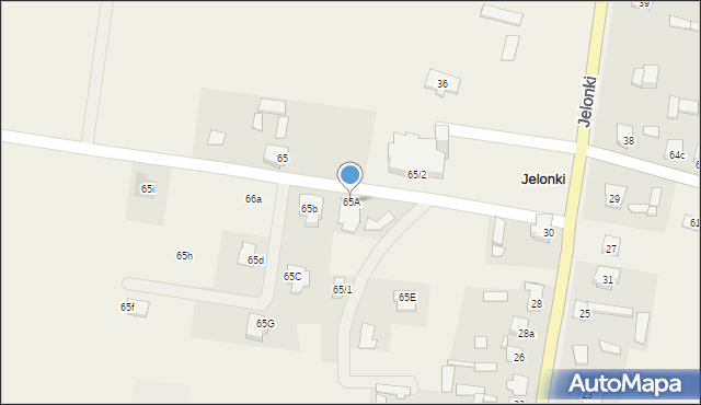 Jelonki, Jelonki, 65A, mapa Jelonki