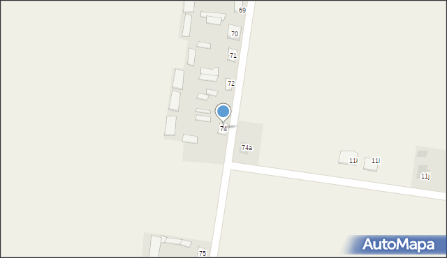 Jelonki, Jelonki, 74, mapa Jelonki
