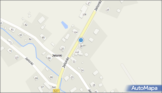 Jelonki, Jelonki, 19, mapa Jelonki