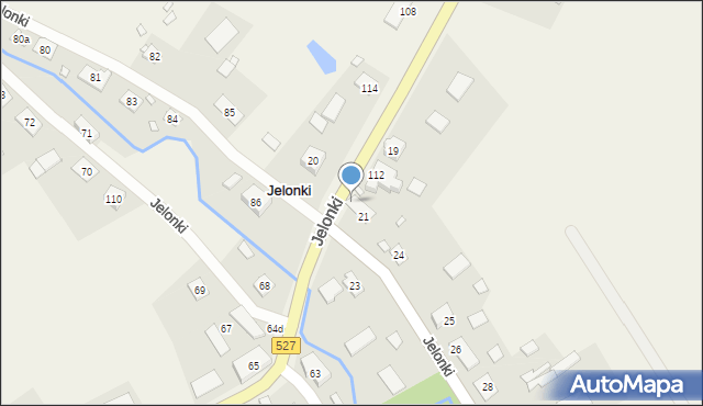 Jelonki, Jelonki, 22, mapa Jelonki