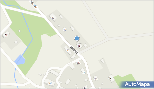 Jelonki, Jelonki, 41a, mapa Jelonki