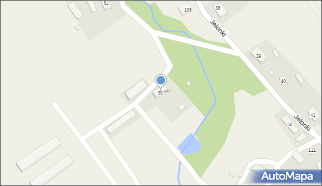 Jelonki, Jelonki, 51, mapa Jelonki