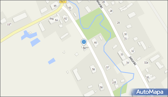 Jelonki, Jelonki, 59, mapa Jelonki