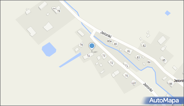Jelonki, Jelonki, 75, mapa Jelonki