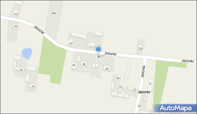 Jelonki, Jelonki, 36, mapa Jelonki