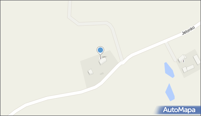 Jelonko, Jelonko, 1, mapa Jelonko