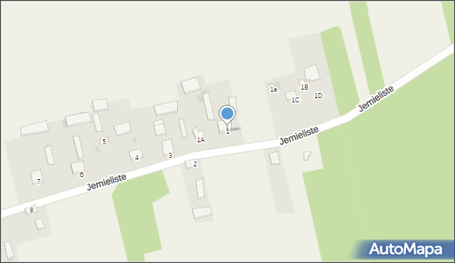 Jemieliste, Jemieliste, 1, mapa Jemieliste