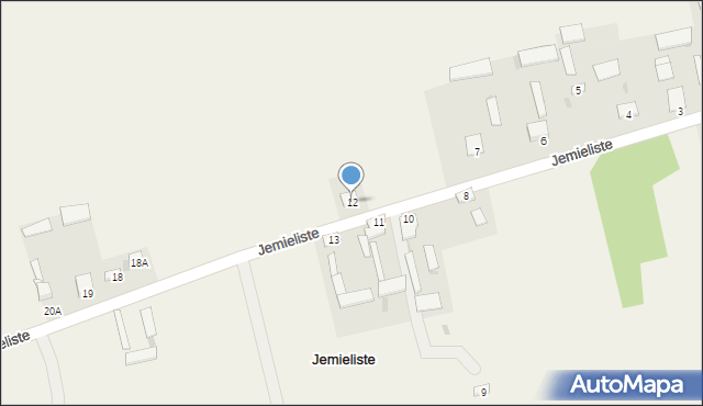 Jemieliste, Jemieliste, 12, mapa Jemieliste