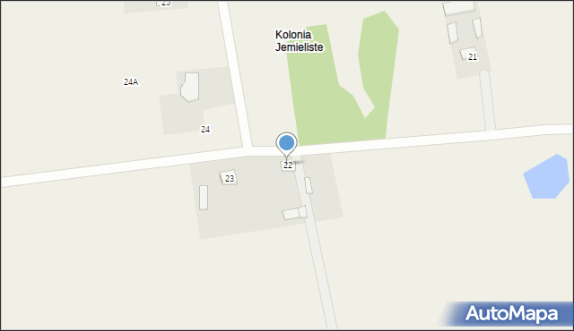 Jemieliste, Jemieliste, 22, mapa Jemieliste