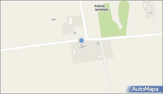 Jemieliste, Jemieliste, 23, mapa Jemieliste