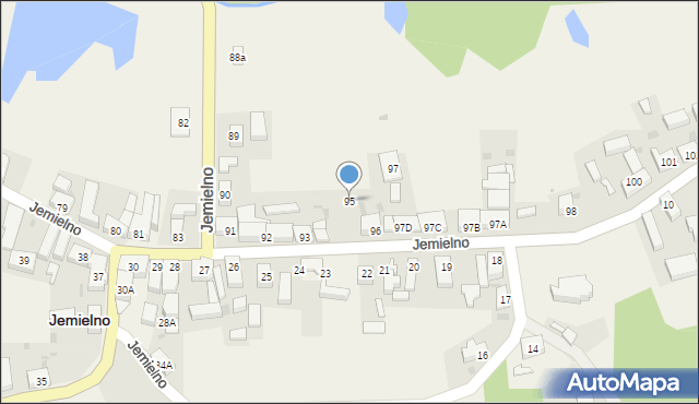 Jemielno, Jemielno, 95, mapa Jemielno
