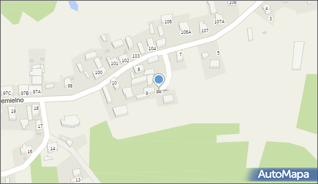 Jemielno, Jemielno, 9A, mapa Jemielno