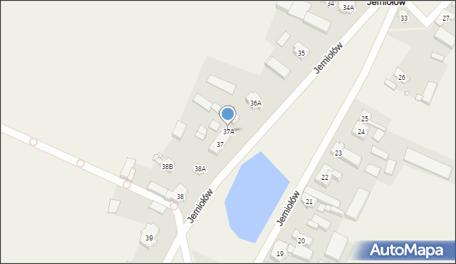 Jemiołów, Jemiołów, 37A, mapa Jemiołów