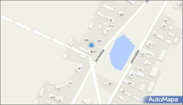 Jemiołów, Jemiołów, 38, mapa Jemiołów