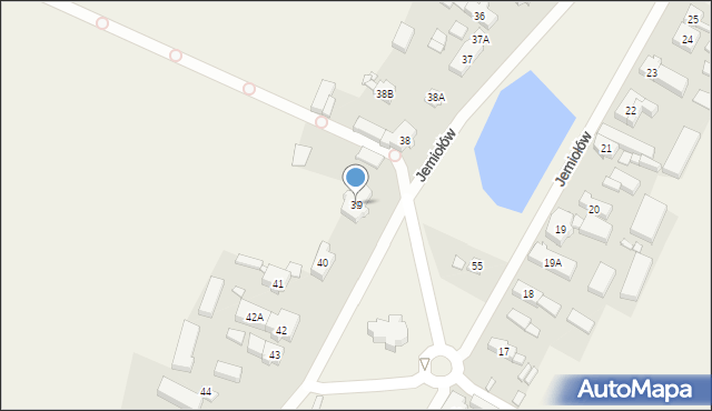 Jemiołów, Jemiołów, 39, mapa Jemiołów