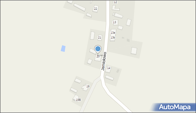Jemiołowo, Jemiołowo, 20, mapa Jemiołowo