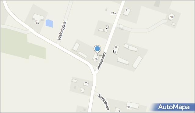 Jemiołowo, Jemiołowo, 26a, mapa Jemiołowo