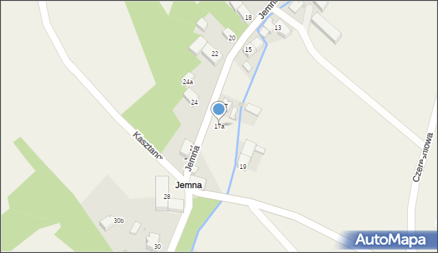 Jemna, Jemna, 17a, mapa Jemna