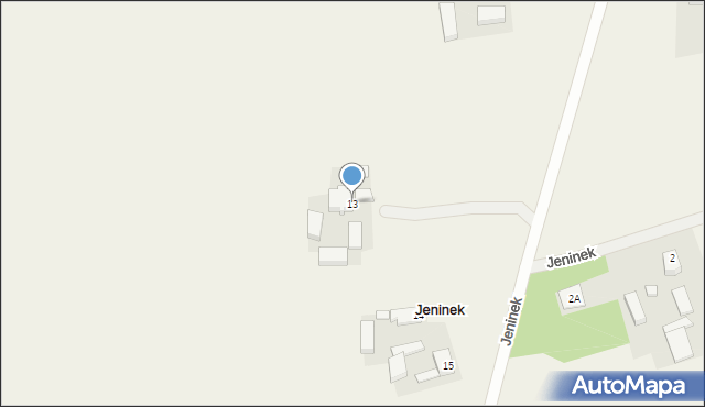 Jeninek, Jeninek, 13, mapa Jeninek