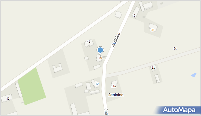 Jeniniec, Jeniniec, 10, mapa Jeniniec