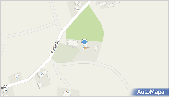 Jeniniec, Jeniniec, 58, mapa Jeniniec