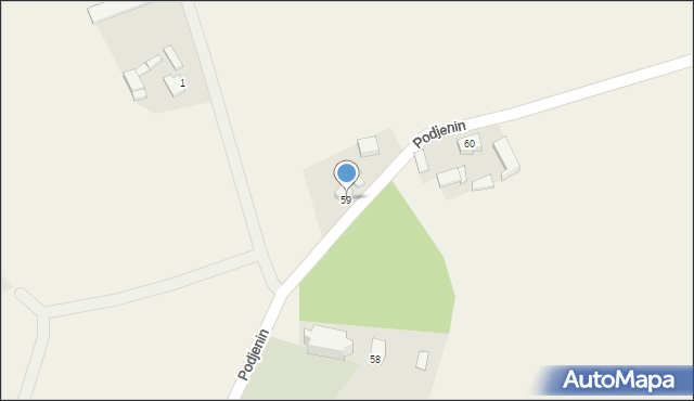 Jeniniec, Jeniniec, 59, mapa Jeniniec