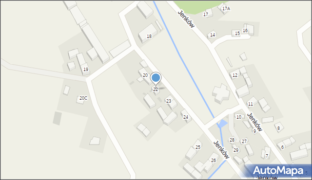 Jenków, Jenków, 22, mapa Jenków