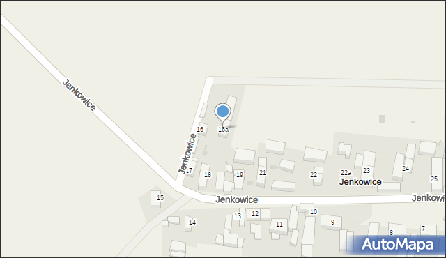 Jenkowice, Jenkowice, 16a, mapa Jenkowice