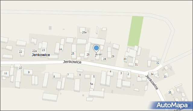 Jenkowice, Jenkowice, 27, mapa Jenkowice