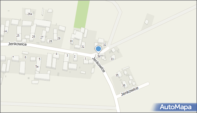 Jenkowice, Jenkowice, 34, mapa Jenkowice