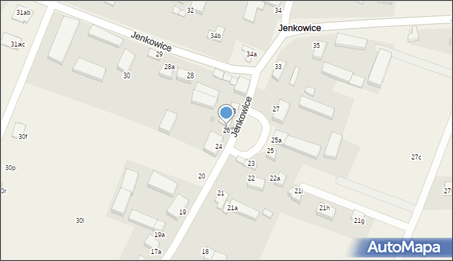 Jenkowice, Jenkowice, 26, mapa Jenkowice
