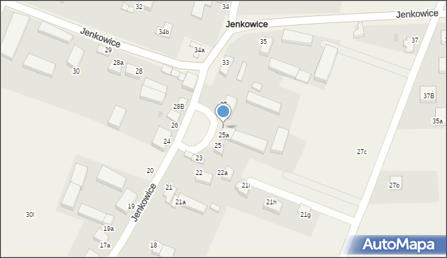 Jenkowice, Jenkowice, 27a, mapa Jenkowice