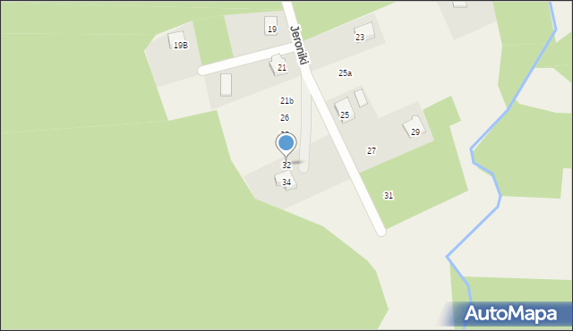 Jeroniki, Jeroniki, 32, mapa Jeroniki