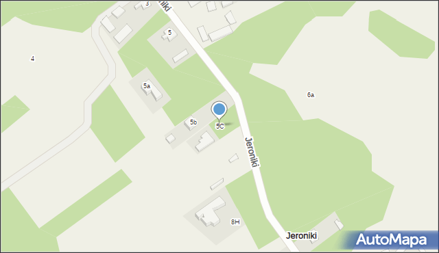Jeroniki, Jeroniki, 5C, mapa Jeroniki