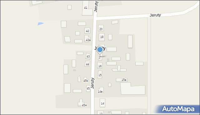 Jeruty, Jeruty, 17, mapa Jeruty