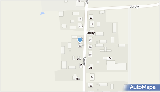 Jeruty, Jeruty, 44, mapa Jeruty