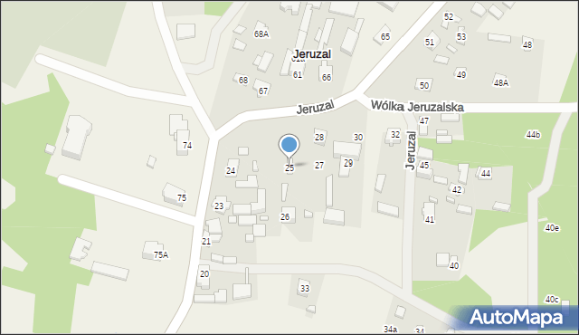 Jeruzal, Jeruzal, 25, mapa Jeruzal