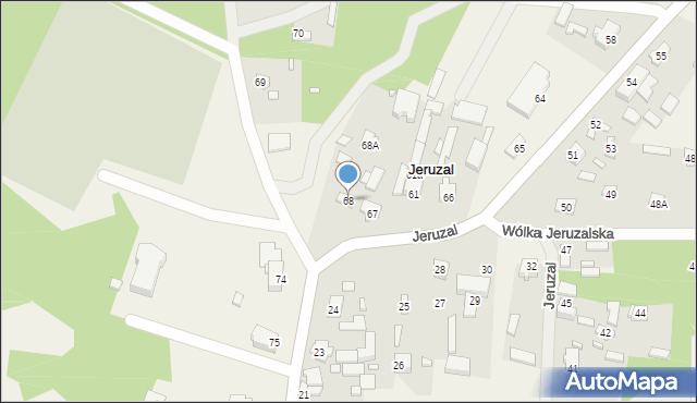 Jeruzal, Jeruzal, 68, mapa Jeruzal