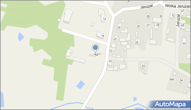Jeruzal, Jeruzal, 75A, mapa Jeruzal